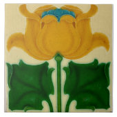 Carreau Art nouveau ceramic tile (Devant)