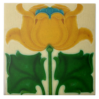 Carreau Art nouveau ceramic tile