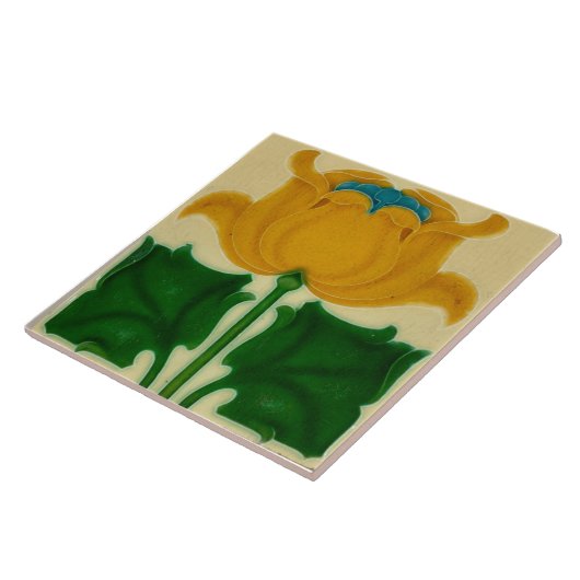 Carreau Art nouveau ceramic tile (Côté)