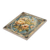 Carreau Art Nouveau céramique du XVIIIe siècle (Côté)