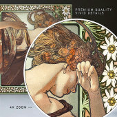 Carreau Art Nouveau Étoile du Soir Mucha Edelweiss Décor