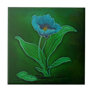 Carreau Art nouveau Floral Tubelin Repro Richards