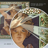 Carreau Art nouveau inspiré L'Étoile du Matin par Mucha