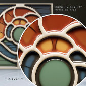 Carreau Art Nouveau Mackintosh Rose Ceramic Tile