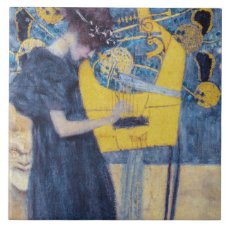 Carreau Art Nouveau "Music I" Painting by Gustav Klimt 