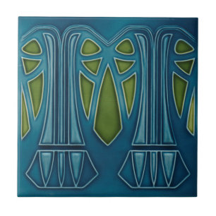 Carreau Art nouveau - Palm Tree