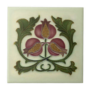 Carreau Art nouveau Pomegrana Reproduction Antique Tuile