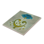 Carreau Art nouveau Rose Sherwin & Cotton c1900 Repro (Côté)