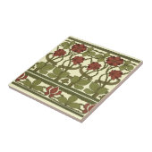 Carreau Art Nouveau Vintage frise florale (Côté)