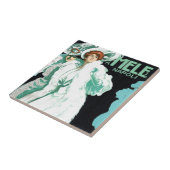 Carreau Art Nouveau vintage, Mode italienne, Femmes fantai (Côté)