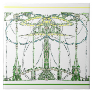 Carreau Art Nouveau vintage par Jessie Marion King