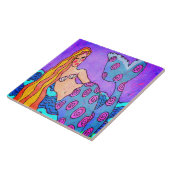 Carreau Art numérique Abstrait original de sirène (Côté)