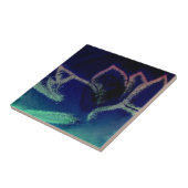 Carreau Art numérique Hen et poules Plante (Côté)