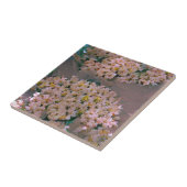 Carreau Art numérique rose et blanc (Côté)