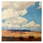 Carreau Art occidental "Summer Cloud" par Edgar Payne (Devant)