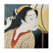 Carreau Art oriental frais de dame de geisha de Takane (Devant)