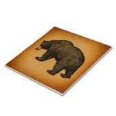 Carreau Art Ours Illustré Rustique (Côté)