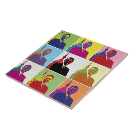 Carreau Art Pop Président Obama (Côté)
