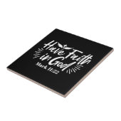 Carreau Art Religieux : Ayez foi en Dieu Conception des Éc (Côté)