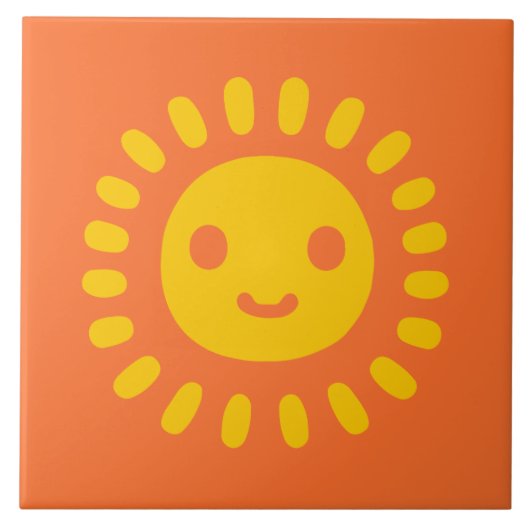 Carreau Art solaire jaune (Devant)