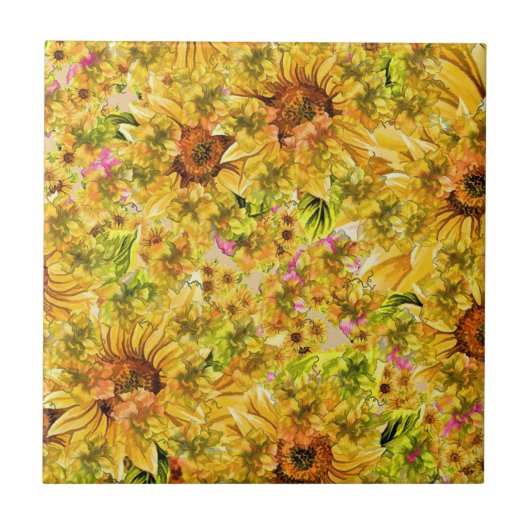 Carreau Art Tournesols (Devant)