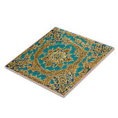 Carreau Art traditionnel de céramique adalusienne no 3 (Côté)