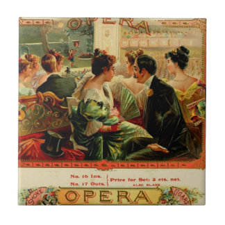 Carreau Art vintage de boîte à cigares