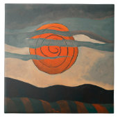 Carreau Arthur Dove, Red Sun, (Devant)
