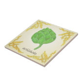 Carreau artichaut au design classique feuille (Côté)