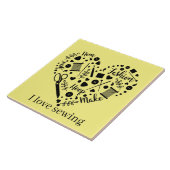 Carreau artisanat de la salle à coudre mignonne (Côté)