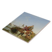 Carreau Artiste à son chevalet et expédition au-delà, 1894 (Côté)