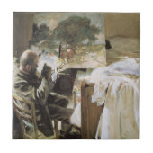 Carreau Artiste dans son studio par John Singer Sargent (Devant)