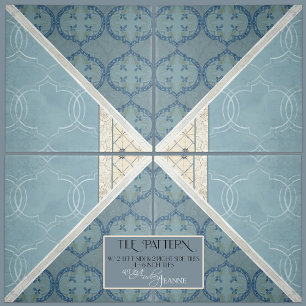 Carreau Artiste Era Arabesque Vintage Collage DROIT