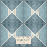Carreau Artiste Era Arabesque Vintage Collage gauche<br><div class="desc">POUR LE MOTIF : NOMBRE ÉGAL DE CARRELAGE GAUCHE ET DROITE, REMARQUE : INSTALLATION RECOMMANDATIONS CI-DESSOUS. Ces carreaux ont été créés à partir d'un collage de grande taille de nouvelles aquarelles par l'artiste et designer de renommée internationale Audrey Jeanne Roberts et des croquis d'art de l'époque des artisans vintages (et...</div>