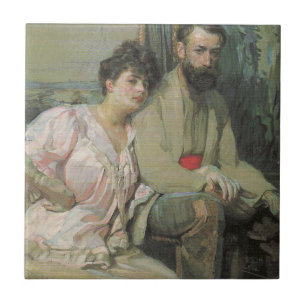 Carreau Artiste et femme (par Frantisek Kupka)