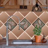 Carreau Artiste Feuille de chêne Céramique Tuile décorativ