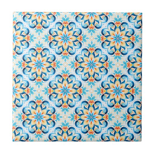 Carreau Artiste Motif chinoise traditionnelle (Devant)