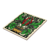 Carreau Artiste Roycroft ou pot à fleurs de style Mission (Côté)