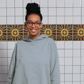 Carreau Artistes Sun Abstrait Symétrie du milieu du siècle