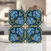 Carreau Arts et artisanat Blue Chrysanthemum