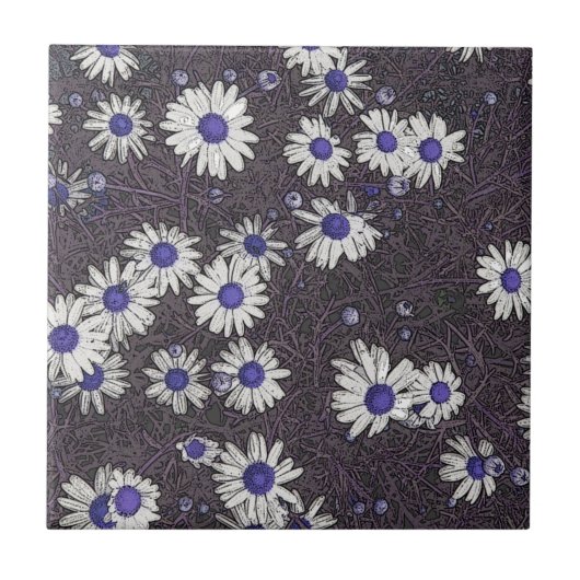Carreau Artsy Daisies (Devant)