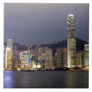 Carreau Asie, Chine, Hong Kong, vue sur la ville et 2