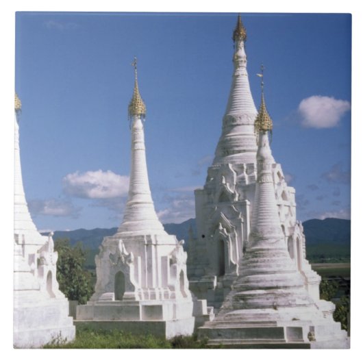 Carreau Asie, Myanmar, lac Inle. Pagodes. 2 (Devant)