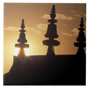 Carreau Asie, Népal, Katmandou. Stupa de Bouddhanath.