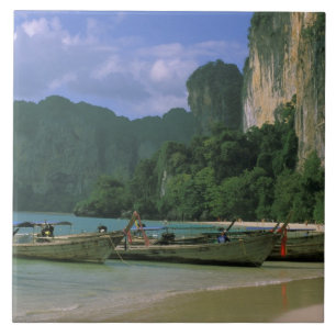 Carreau Asie, Thaïlande, Krabi. Plage de West Railay,