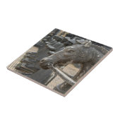 Carreau Asie, Vietnam. Figurines et statues de chevaux (Côté)