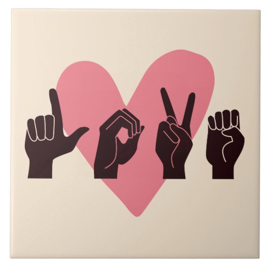 Carreau ASL Love IV - Saint-Valentin (Devant)