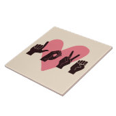 Carreau ASL Love IV - Saint-Valentin (Côté)