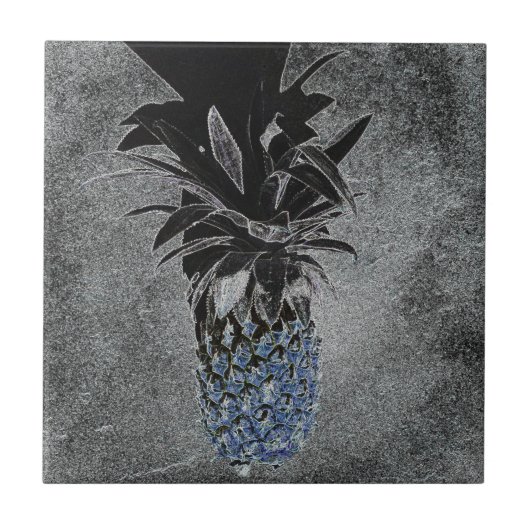 Carreau Asphalte à ananas bleu Texture industrielle (Devant)