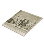 Carreau Assemblée des maçons libres pour initier un (Côté)